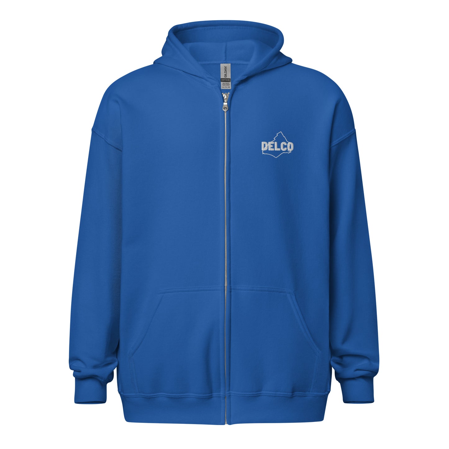Unisex embroidered heavy blend zip hoodie