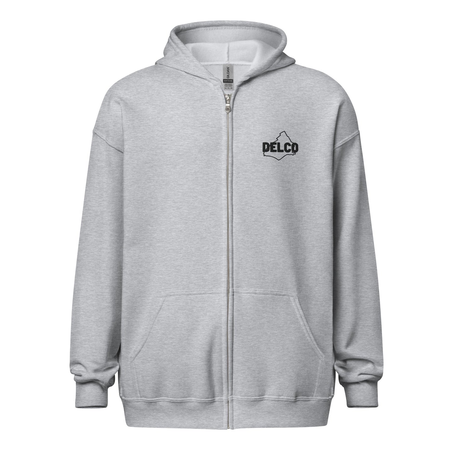 Embroidered Delco zip up hoodie DELCO BRAND