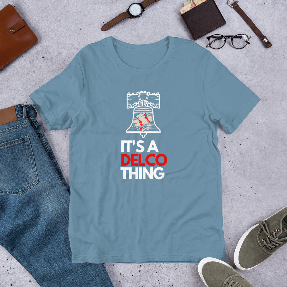Phillies themed "Its a Delco thing T-shirt DELCO BRAND