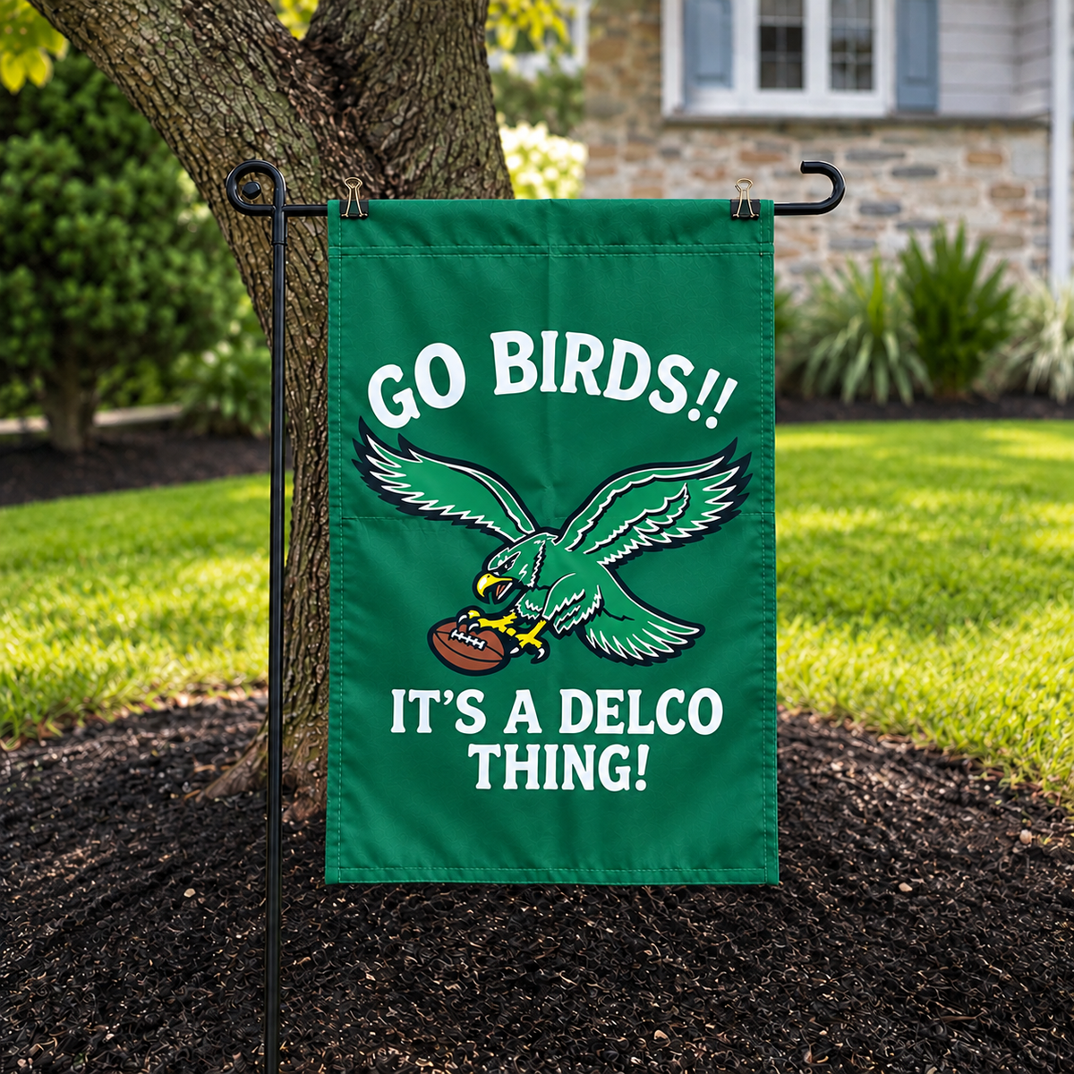 GO BIRDS!! 🦅 It’s a Delco Thing Garden Flag DELCO BRAND