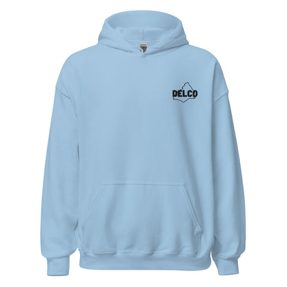 Mens Delco Brand Embroidered Hoodie