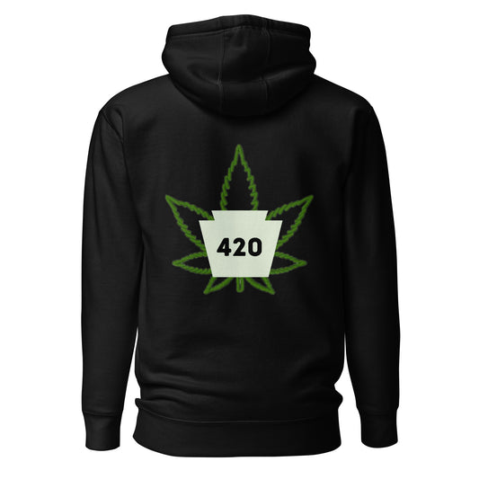 420 Delco Hoodie w/ leaf