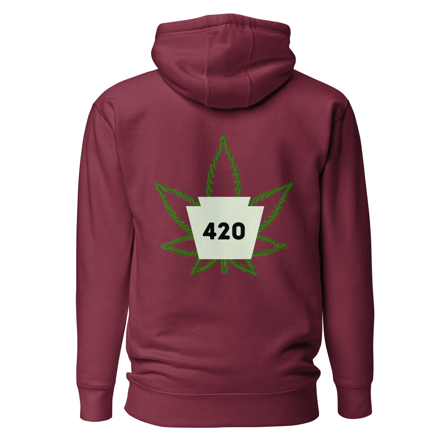 420 Delco Hoodie w/ leaf