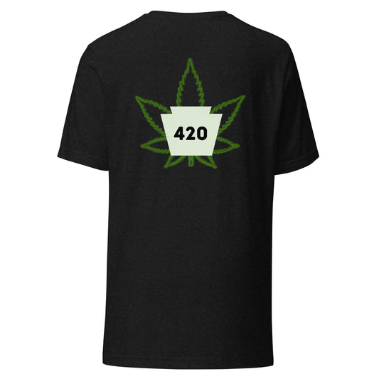 420 w/leaf  tee