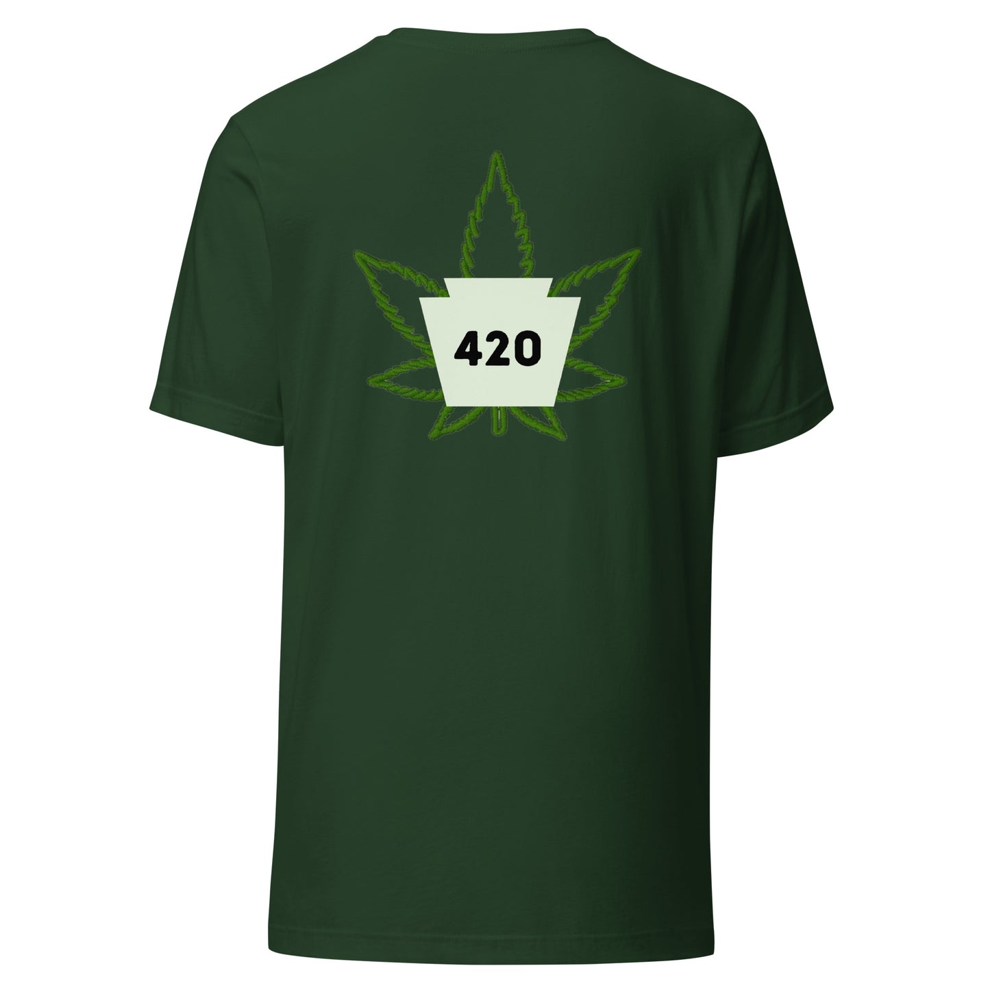 420 w/leaf  tee