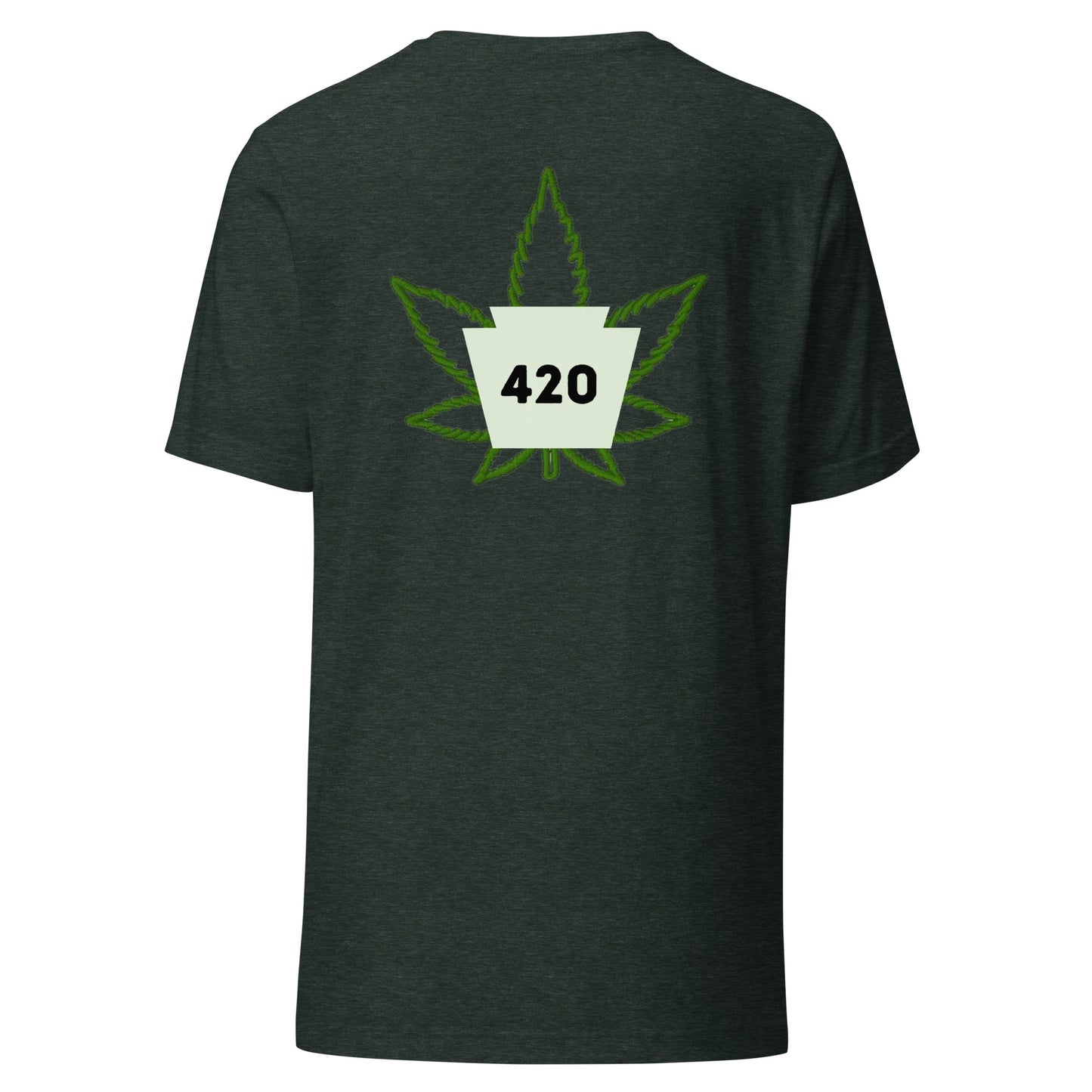 420 w/leaf  tee