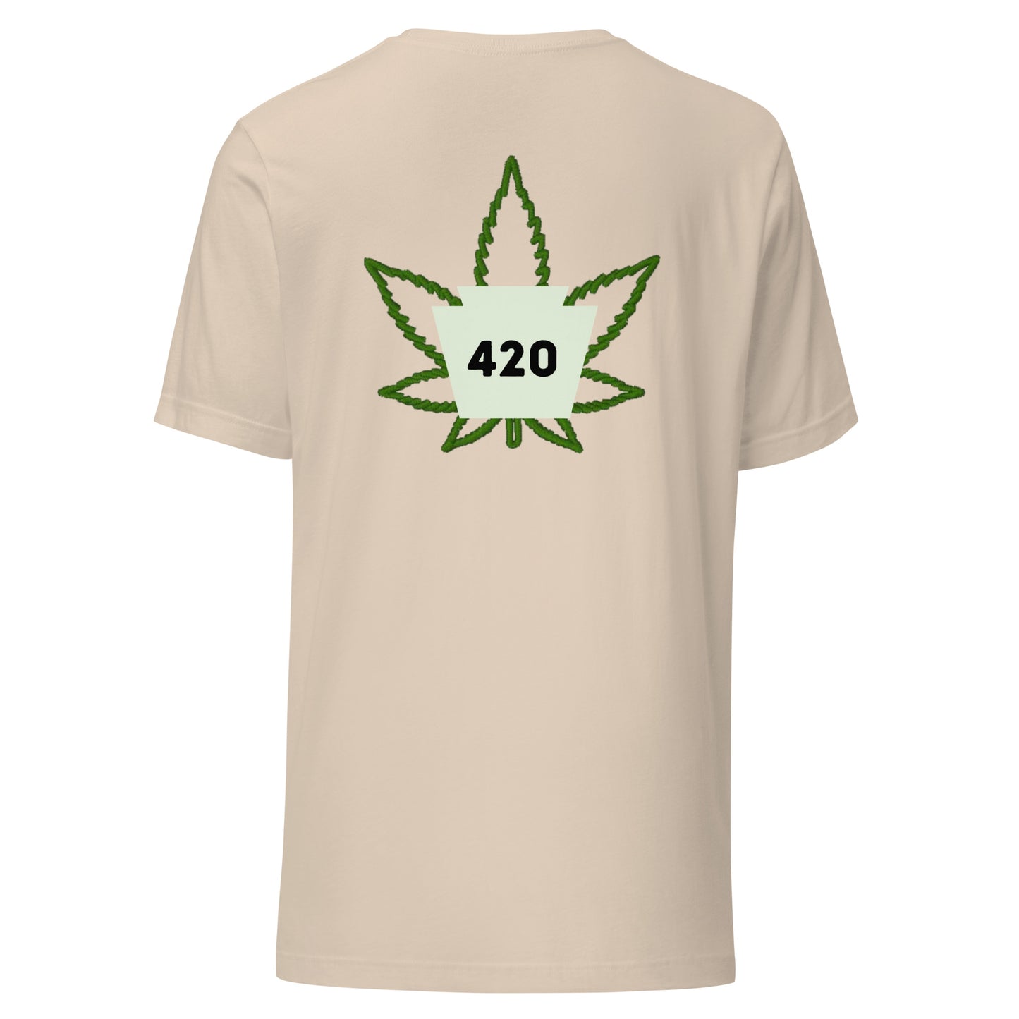 420 w/leaf  tee